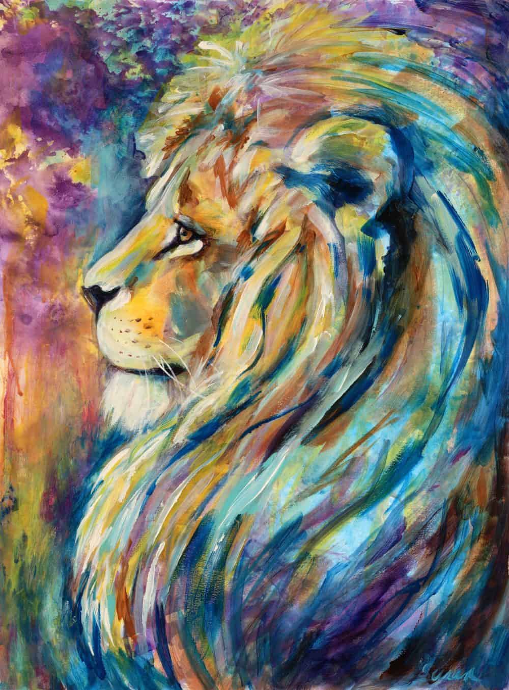 Colorful Lion